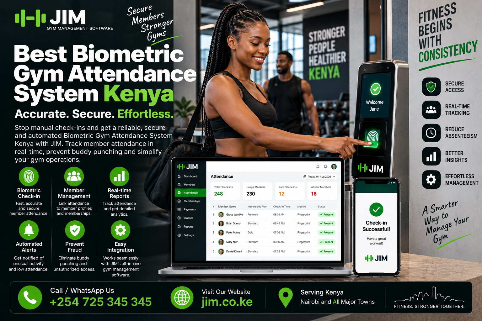 Best Biometric Gym Attendance System Kenya