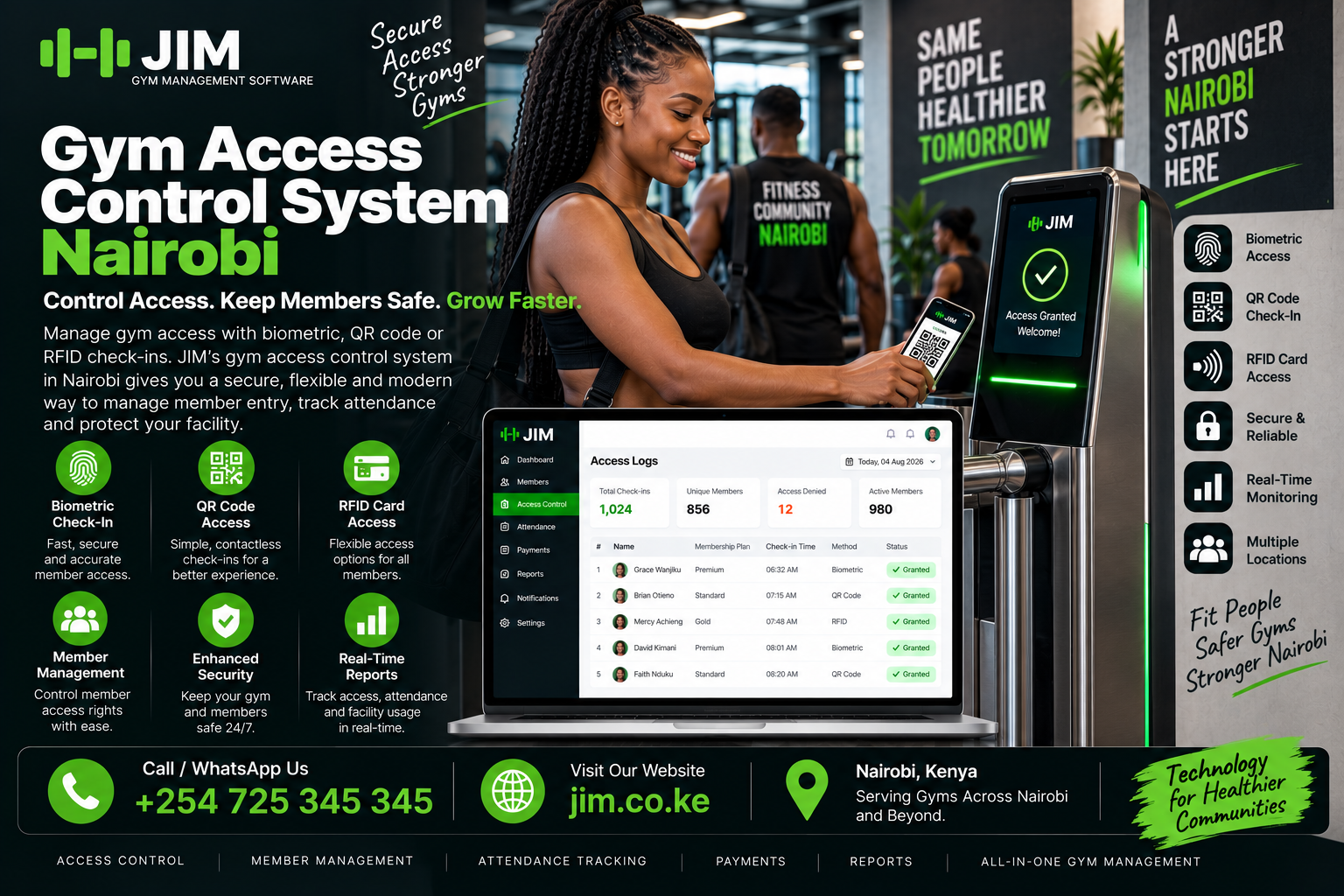 Gym access control system Nairobi