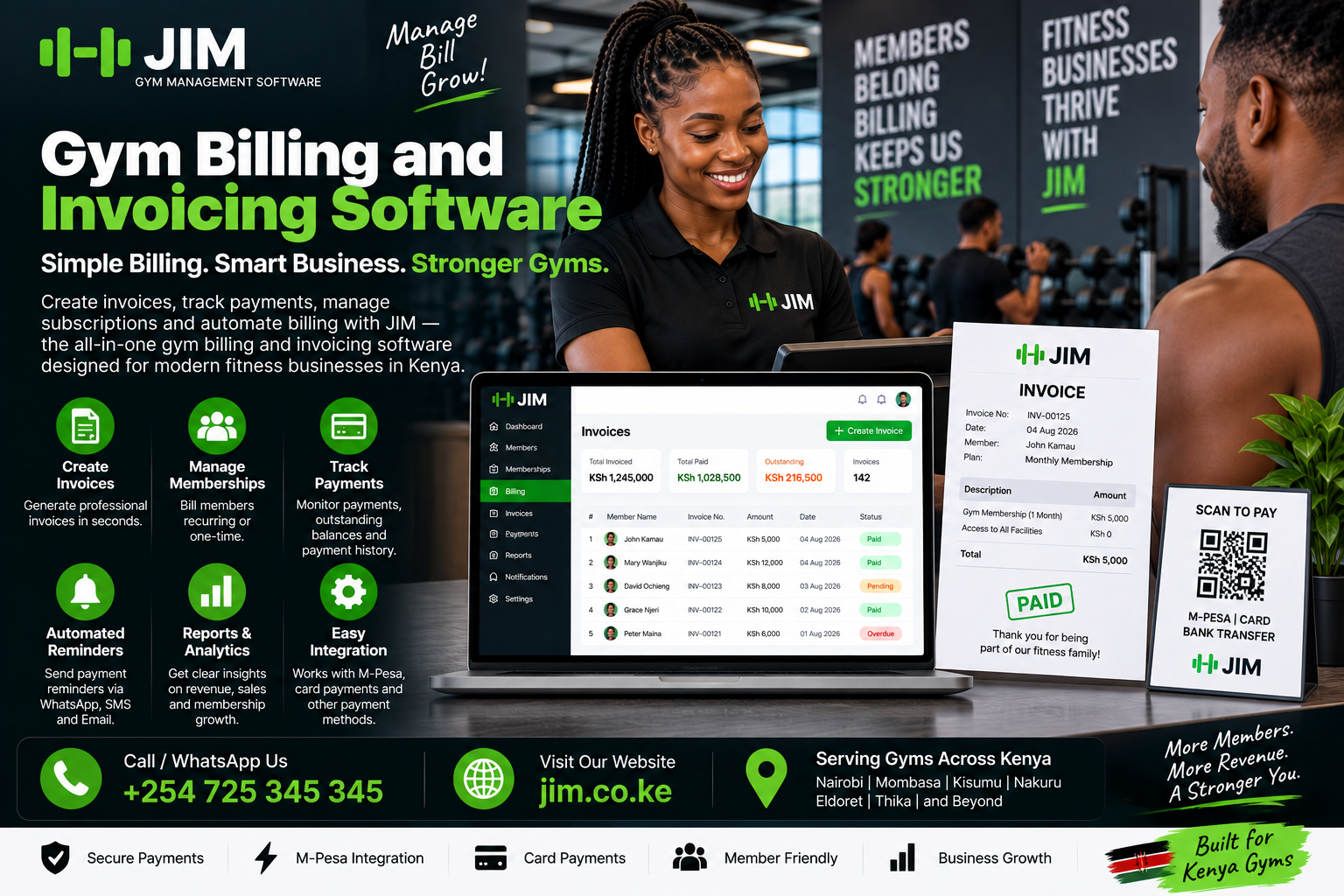 Gym billing and invoicing software 