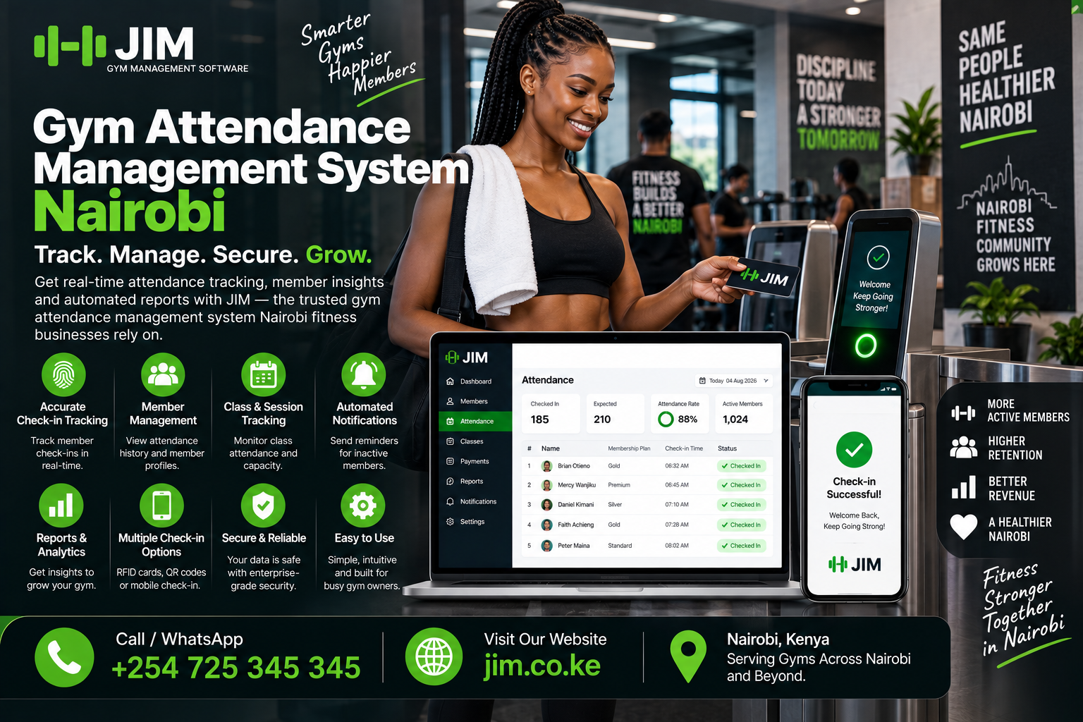 Gym attendance management system Nairobi