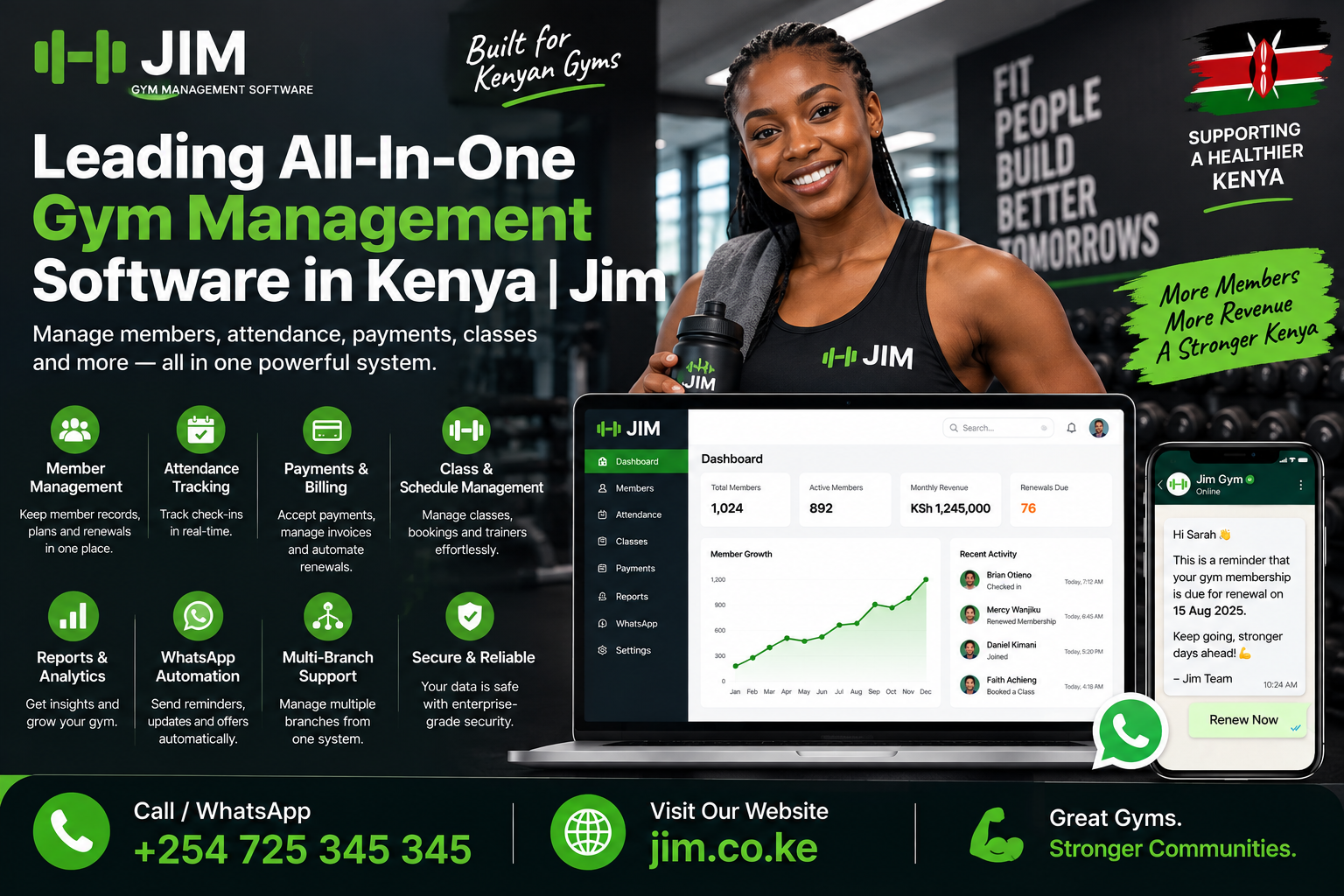 Leading All-In-One Gym Management Software in Kenya | Jim