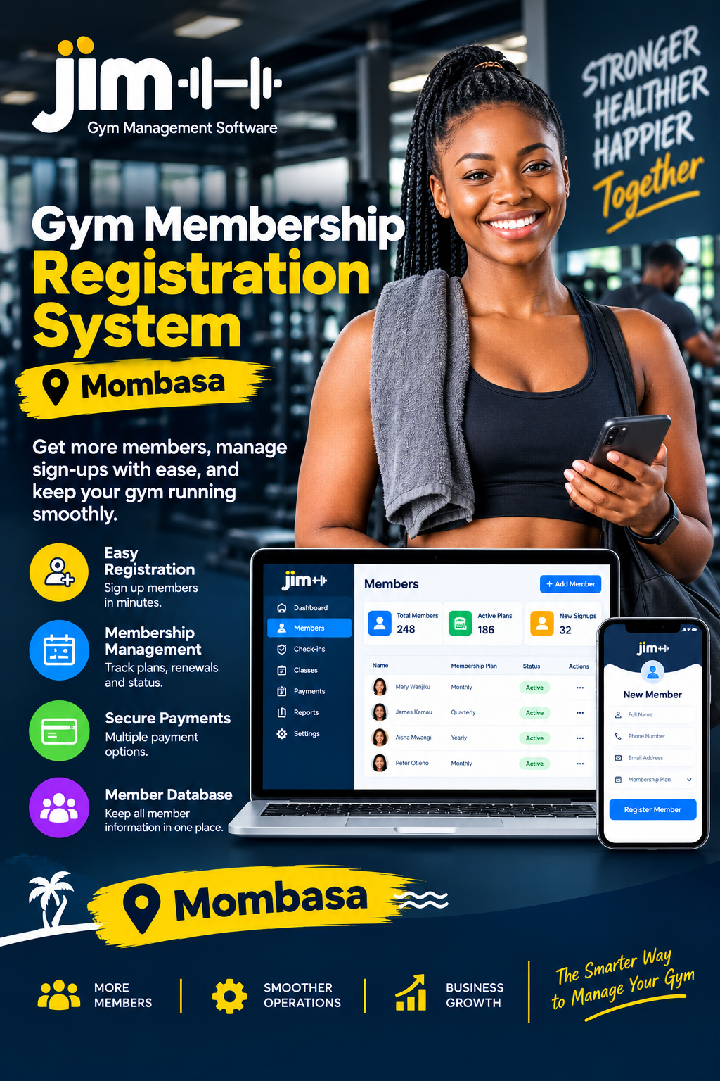 Gym membership registration system mombasa