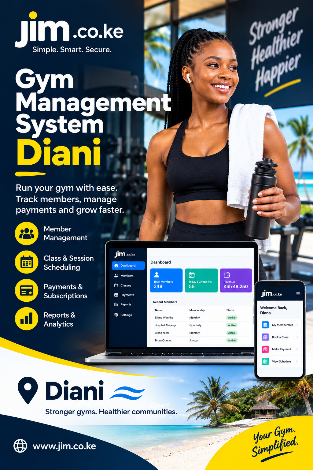 Gym management system diani