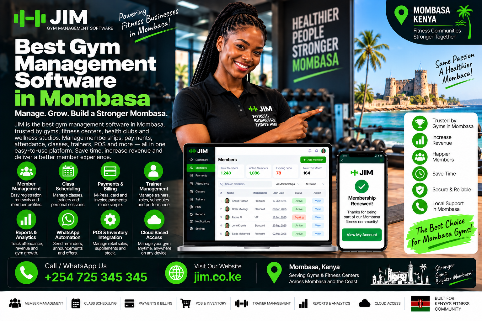 Best gym management software in Mombasa
